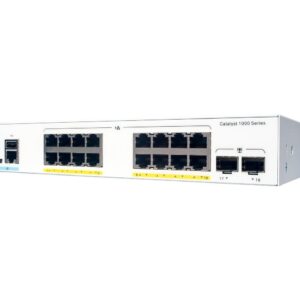 Cisco Catalyst C1000-16FP-2G-L  network switch Managed L2  Gigabit Ethernet (10/100/1000) Gray Power over Ethernet (PoE) Catalyst